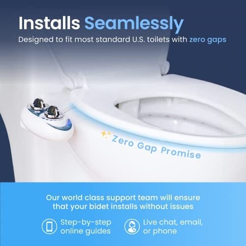 Luxe Bidet Neo 320 (Elite Series) – kendi kendini temizleyen Dual başlık –, sıcak ve soğuk su ile elektrik mekanik Bide WC-sabitleme W/güçlü musluk valfler ve metal hortumlar, Neo 320 white