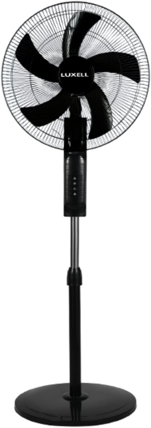 Luxell LXF-518 S 5 Pervaneli Ayaklı Vantilatör (Siyah)