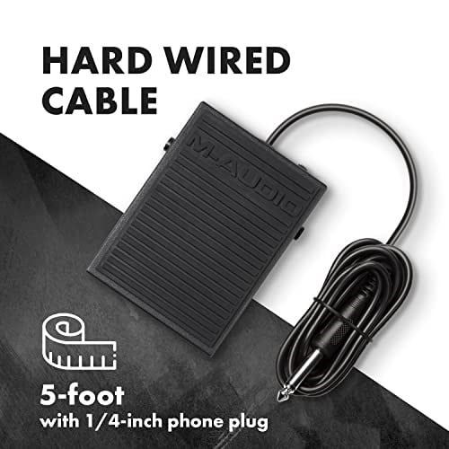 M-AUDIO SP-1 - Evrensel Sustain Pedalı, MIDI Klavyeler, Dijital Piyanolar, Elektrikli Piyanolar ve Daha Fazlası için