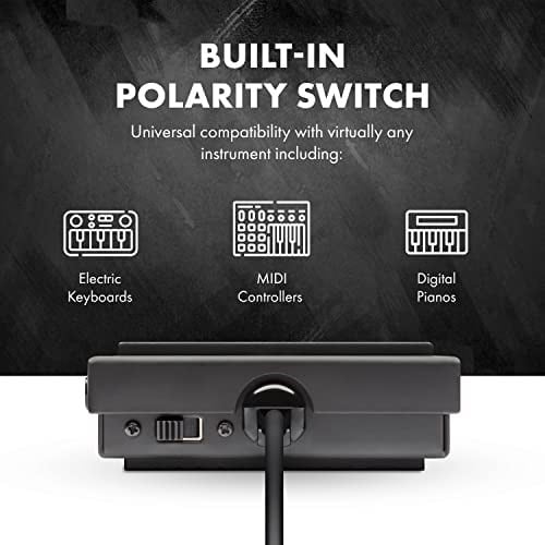 M-AUDIO SP-1 - Evrensel Sustain Pedalı, MIDI Klavyeler, Dijital Piyanolar, Elektrikli Piyanolar ve Daha Fazlası için