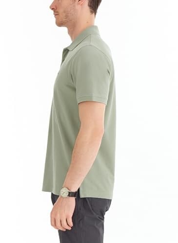 M Cascade Range Supima Erkek Polo T-Shirt - CS0214 Yeşil XXL