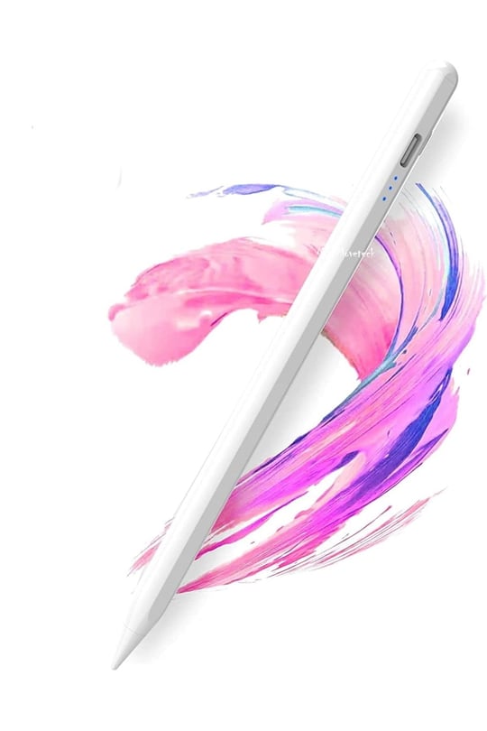 m.tk moveteck Apple iPad Air 5. Nesil ile Uyumlu Eğime Duyarlı, Avuç İçi Red Özellikli, Palm Rejection Yazım Çizim Kalemi, Beyaz
