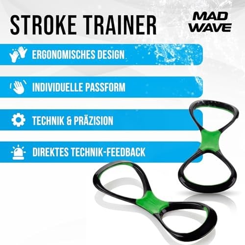 Mad Wave M0770 01 3 09 W Trainer – Siyah/Yeşil, One Size
