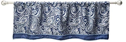 Madison Park Aubrey suni ipekten perde, şal desenli, jakar, çubuk cepli, görüş korumalı, oturma odası, mutfak, yatak odası ve yu - Seçenekler: 45.7G x 127U cm (1 Panel), 50 in x 95 in, 84
