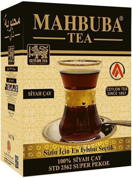 Mahbuba Tea STD 2562 Super Pekoe İthal Seylan Sri Lanka Ceylon Kaçak Siyah Yaprak Çayı 400gr