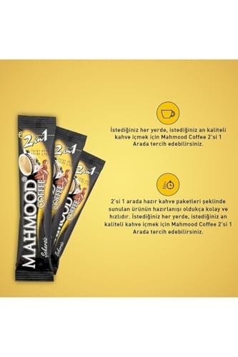 Mahmood Coffee 2si 1 Arada Hazır Kahve 48 Adet x 10 Gram 2li set