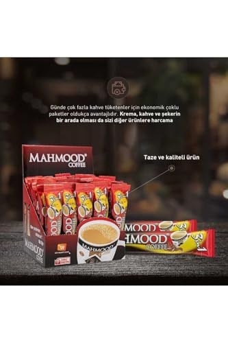 Mahmood Coffee 3ü 1 Arada Hazır Kahve 48 Adet x 18 Gram 2li set