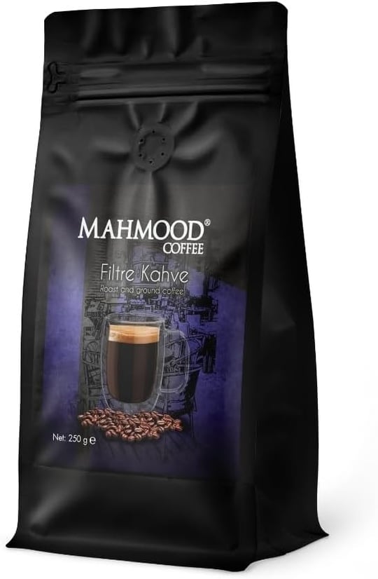 Mahmood Coffee Filtre Kahve 250 G - Tanzanya, Guatemala Ve Etiyopya Karışımı Orta Kavrulmuş Filtre Kahve