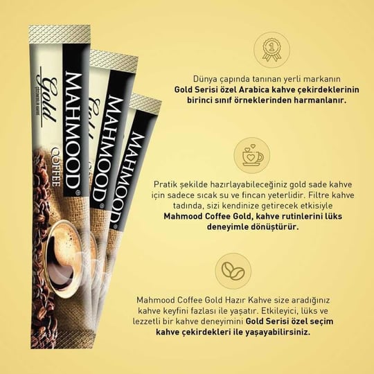 Mahmood Coffee Gold Granül Kahve 2 Gr x 48 Adet