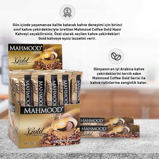 Mahmood Coffee Gold Granül Kahve 2 Gr x 48 Adet