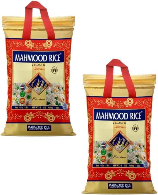Mahmood Rice 1121 Basmati Pirinç 4 kg x 2 Adet