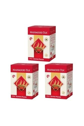Mahmood Tea Super Pekoe Ithal Seylan Sri Lanka Ceylon Dökme Çayı 400 gr X 3 Adet