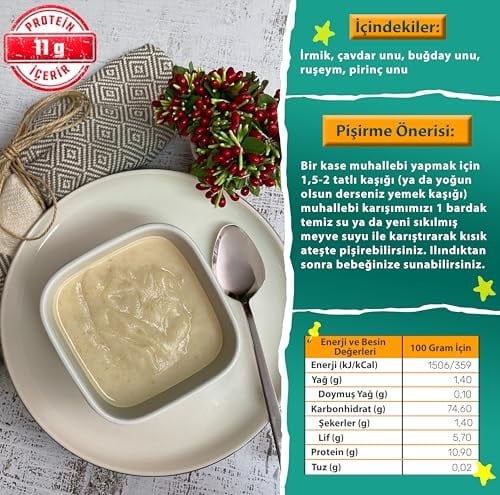 makarna lütfen! Muhallebi Unu Karışımı (+8 ay - 200 g)
