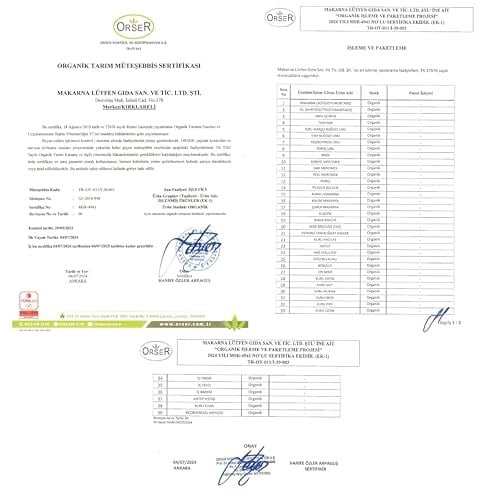 makarna lütfen! Organik İrmik (+6 +8 ay - 250 gram)