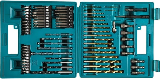 Makita B-49373 delme ve vida-bit, 18 V, Mavi, Set 75 adet