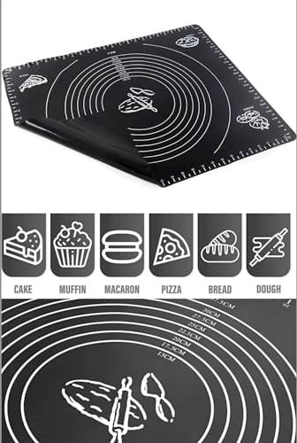 Makkam Home Hamur Matı (65X45, Siyah) - Seçenekler: 50X45, 60U x 45G cm, 65X45