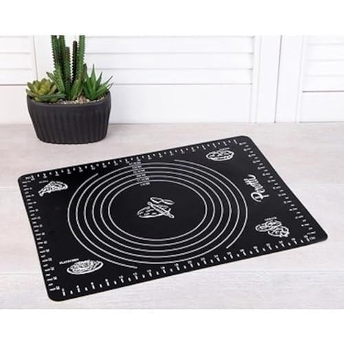 Makkam Home Hamur Matı (65X45, Siyah) - Seçenekler: 50X45, 60U x 45G cm, 65X45