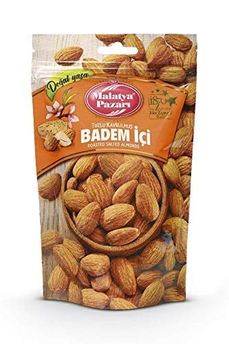 Malatya Pazarı Murat Palancı Kavrulmuş Tuzlu Badem 180 gr A Kalite