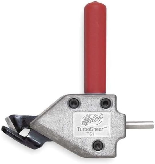 Malco TS1 turbo makas, 20 gauge kapasite, sac kesme başlığı