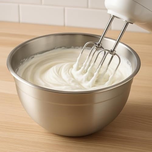 MallArt® 304 Paslanmaz Çelik Karıştırma ve Mikser Kasesi - 28 cm x 14.5 cm | Çok Amaçlı, Dayanıklı, Bulaşık Makinesine Uygun - Bedenler: 24 cm, 28 cm