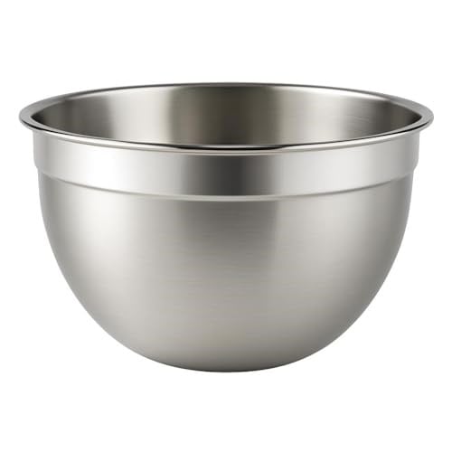 MallArt® 304 Paslanmaz Çelik Karıştırma ve Mikser Kasesi - 28 cm x 14.5 cm | Çok Amaçlı, Dayanıklı, Bulaşık Makinesine Uygun - Bedenler: 24 cm, 28 cm