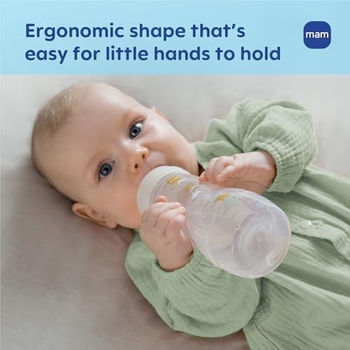MAM Easy Active Biberon, Göğüs Arasında Geçiş Yapın ve Temizleyin, 4+ Ay, Erkek, 2 adet (1li Paket)