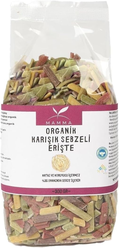 Mamma Emada Organik Karışık Sebzeli Erişte