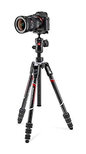Manfrotto Befree Advanced Carbon Seyahat Tripodu Twist (Döner Kilit) Küre Başlı, Çanta Dahil (Canon, Nikon, Sony, DSLR, CSC, Aynasız Kam - Seçenekler: Befree Karbon, Befree Adv Arca-Swiss Lever Alu...