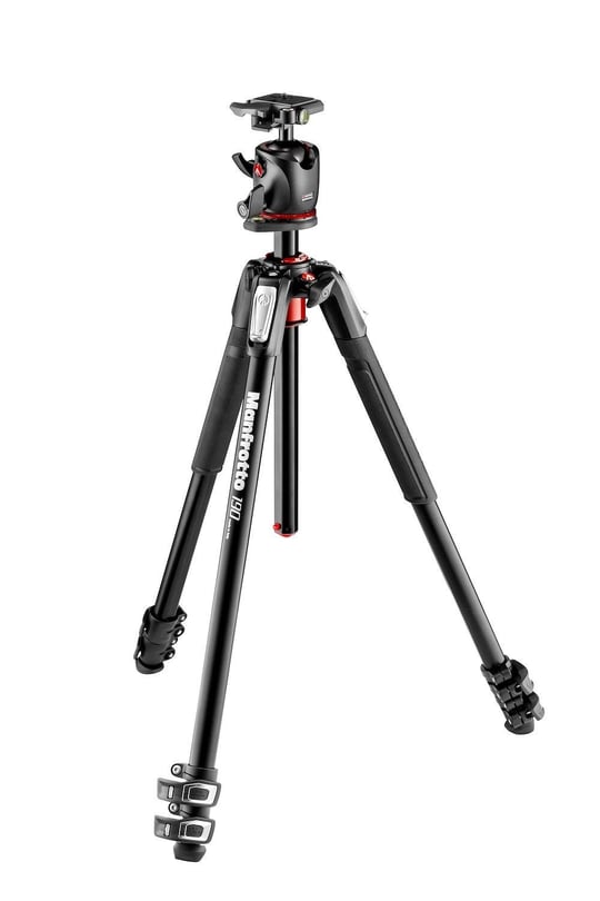Manfrotto MK190XPRO3-BHQ2 Dijital Film/Kamera Siyah Tripod - Tripod (Dijital/Film Kamerası, 7 kg, 3 Ayak), 171,5 cm, Siyah, Alüminyum) - Seçenekler: Alüminyum 3 Segm Kit Küre Başlı...