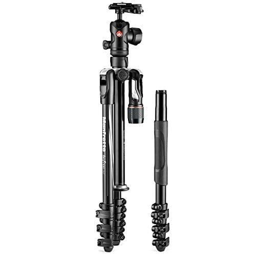 Manfrotto MKBFRLA4B-BHM Befree Gelişmiş 2N1 Seyahat Tripodu Monopod, Kol Kilidi, Tripod Çanta, Plaka ve Top Başlı Canon, Nikon, - Seçenekler: 2si 1 arada - Bükümlü Siyah, 2si 1 Arada - Kol Siyahı...