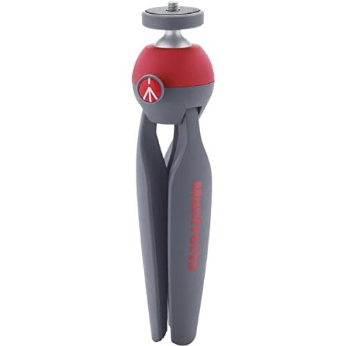 Manfrotto PIXI Mini Tripod, Kırmızı (MTPIXI-RD) - Seçenekler: Clamp Only, Tripod Kit, Tripod Only, Kırmızı Tripod, Tek...