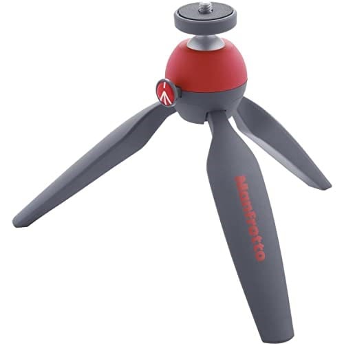 Manfrotto PIXI Mini Tripod, Kırmızı (MTPIXI-RD) - Seçenekler: Clamp Only, Tripod Kit, Tripod Only, Kırmızı Tripod, Tek...