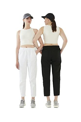 Manila Kesikli Beli Lastikli Pantolon Pantolon Kadın
