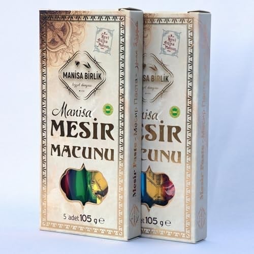MANİSA BİRLİK Mesir Macunu Glikozsuz 5li Çubuk 105 gr x 5 Paket