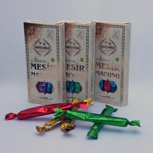 MANİSA BİRLİK Mesir Macunu Glikozsuz 5li Çubuk 105 gr x 5 Paket
