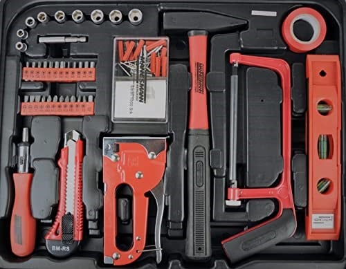 Mannesmann Brüder M29065 Evrensel Ev Alet Çantası, 60 Parça