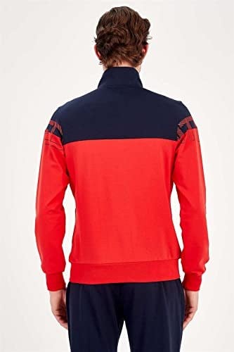 Maraton Sportswear Erkek Dik Yaka Düz Paça Eşofman Takımı