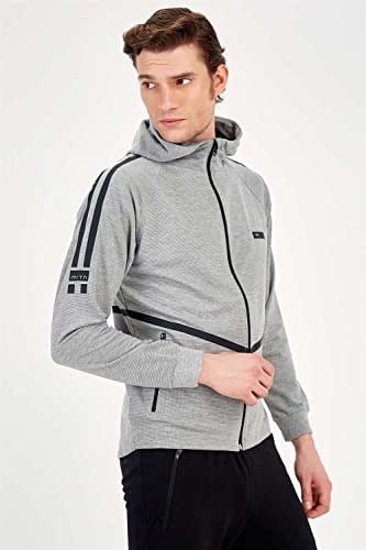 Maraton Sportswear Erkek Kapüşonlu Eşofman Üstü