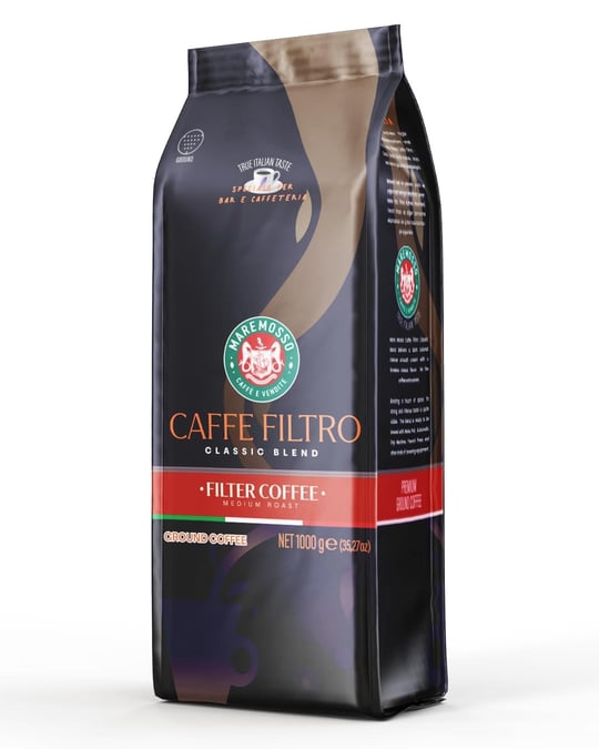Mare Mosso Caffe Filtro Clasico Blend - Klasik Filtre Kahve 1 Kg. Çekirdek Öğütülmemiş