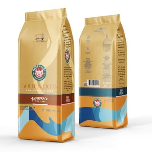 Mare Mosso Espresso Golden Horn (ÇEKİRDEK VEYA ÖĞÜTÜLMÜŞ) Kahve 1 Kg. (Öğütülmemiş Çekirdek)