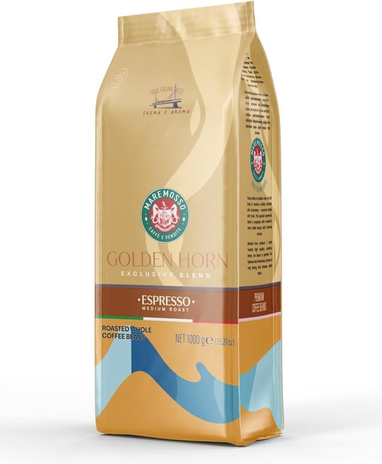 Mare Mosso Espresso Golden Horn (ÇEKİRDEK VEYA ÖĞÜTÜLMÜŞ) Kahve 1 Kg. (Öğütülmemiş Çekirdek)