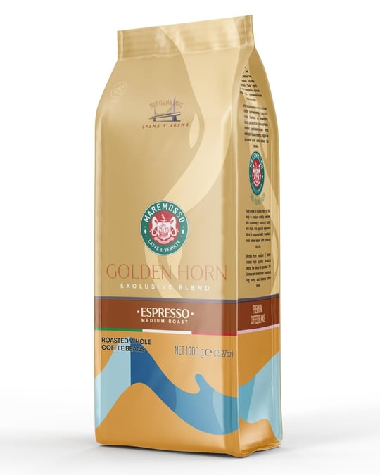 Mare Mosso Espresso Golden Horn (ÇEKİRDEK VEYA ÖĞÜTÜLMÜŞ) Kahve 1 Kg. (Öğütülmemiş Çekirdek)
