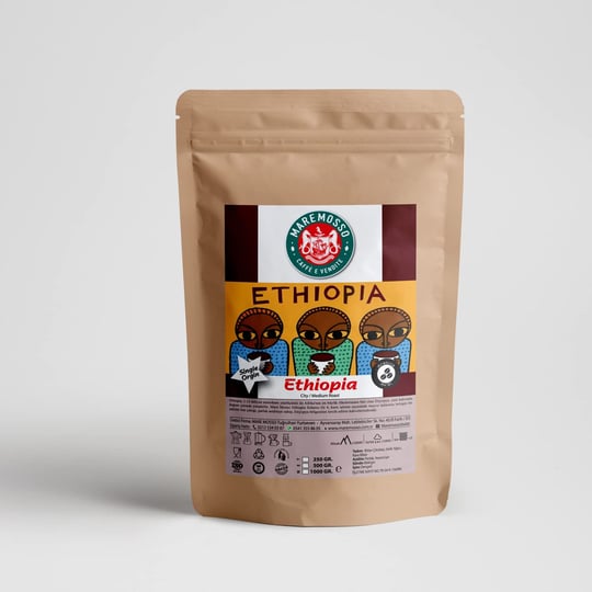 Mare Mosso Ethiopia Sidamo GR4 Çekirdek Filtre Kahve 250 Gr. Moka Pot Öğütülmüş