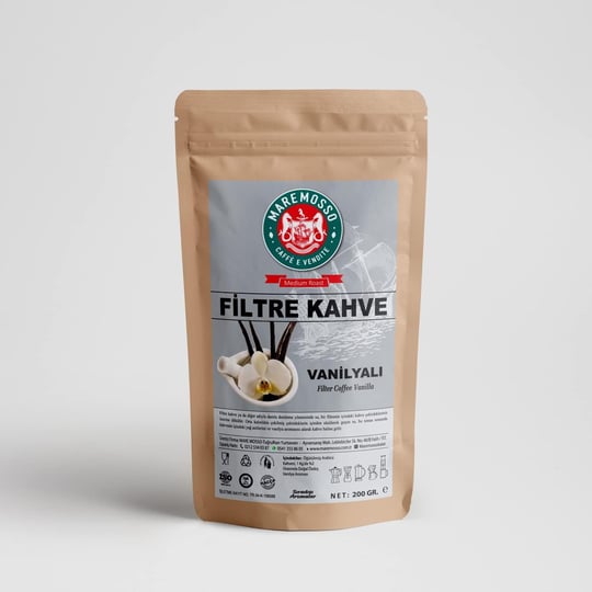 Mare Mosso Vanilya Aromalı Öğütülmüş Filtre Kahve 200 Gr.