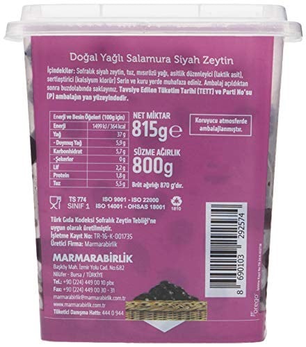 Marmarabirlik 800 Gr Pet Sepet Serisi Hususi -S