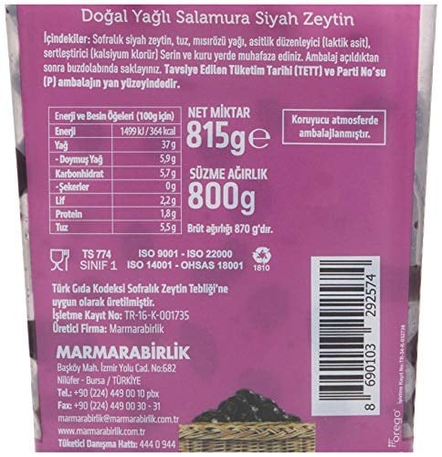 Marmarabirlik 800 Gr Pet Sepet Serisi Hususi -S