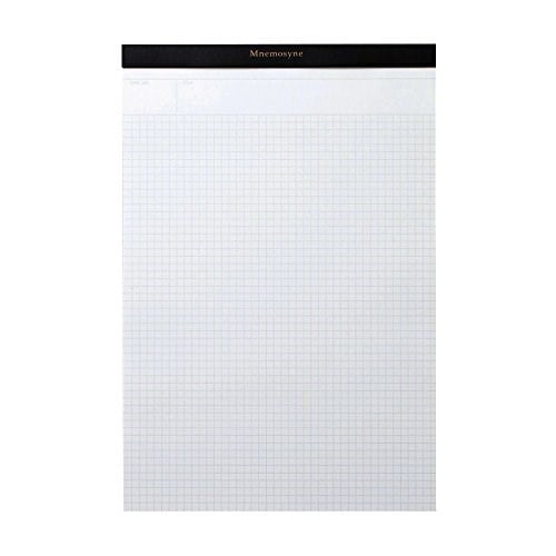Maruman MNEMOSYNE Notepad A4 (29,7 x 21 cm), 5mm Kareli, 70 Yaprak, Spiralli Defter (N187A) - Seçenekler: Günlük, Tutucu, Yapıştırıcı ve zımba telleri...