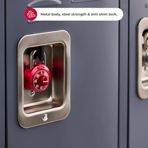 Master Lock 1530T Soyunma Kilidi Kombinasyon Asma Kilit, 2 Adet (1li Paket) Renkler Değişebilir