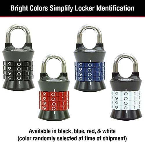 Master Lock 1535D Locker Lock Set Kendi Kombinasyonunuzu Asma Kilit, 1 Paket, Renkler Değişebilir