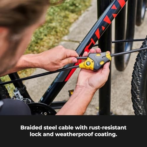 Master Lock 8413DPF Python kablolu kilit, anahtarlı, 1 adet